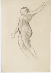 Floating Woman Facing Left
